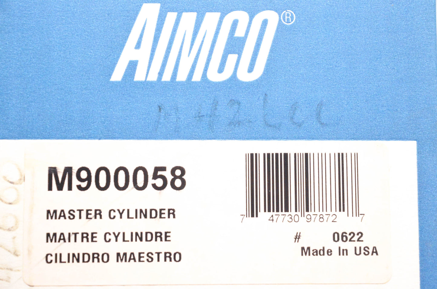 Aimco M900058 Master Brake Cylinder Assembly NOS