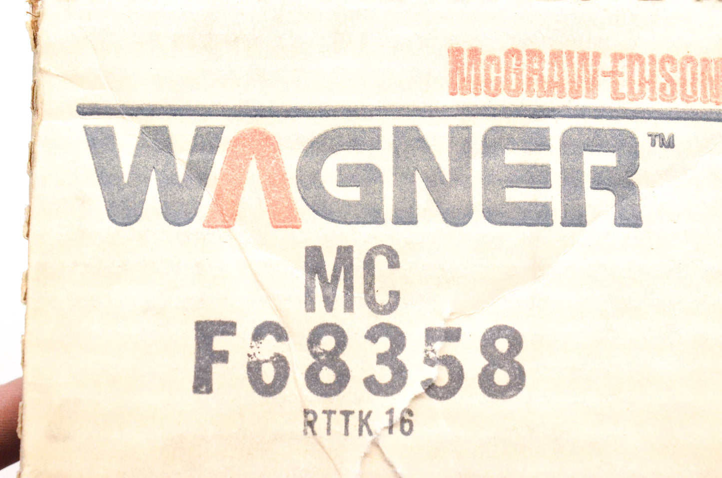 Wagner FE57560, FE-57560, F68358 Master Brake Cylinder Assembly NOS