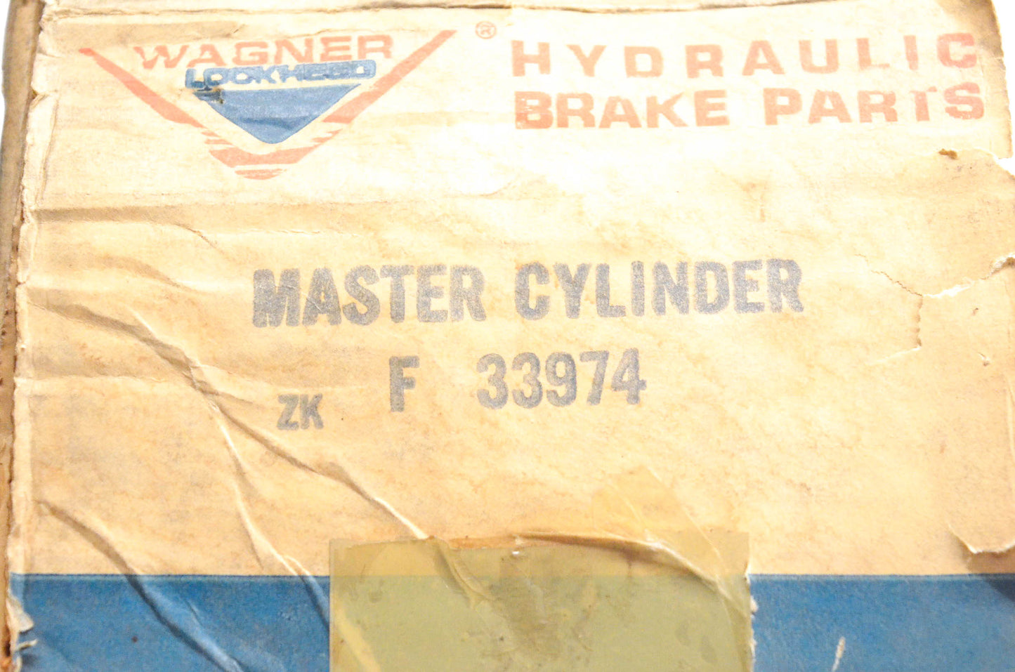 Wagner F33974, FE-32347 Master Brake Cylinder Kit NOS