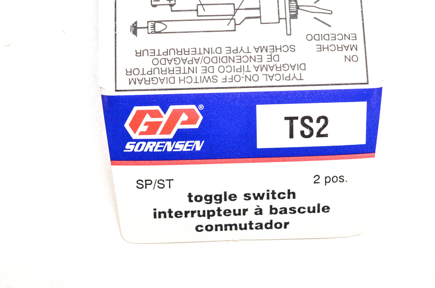 GP Sorensen TS2 Toggle Switch NOS