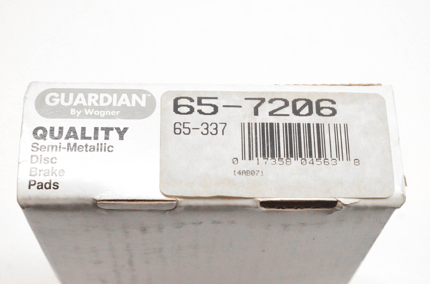 Wagner 65-337, 65-7206 Guardian Semi Metallic Disc Brake Pad Kit NOS
