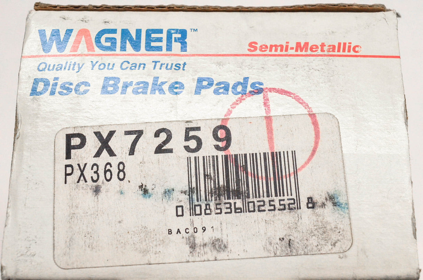 Wagner PX7259, PX368 Semi Metallic Disc Brake Pad Kit NOS