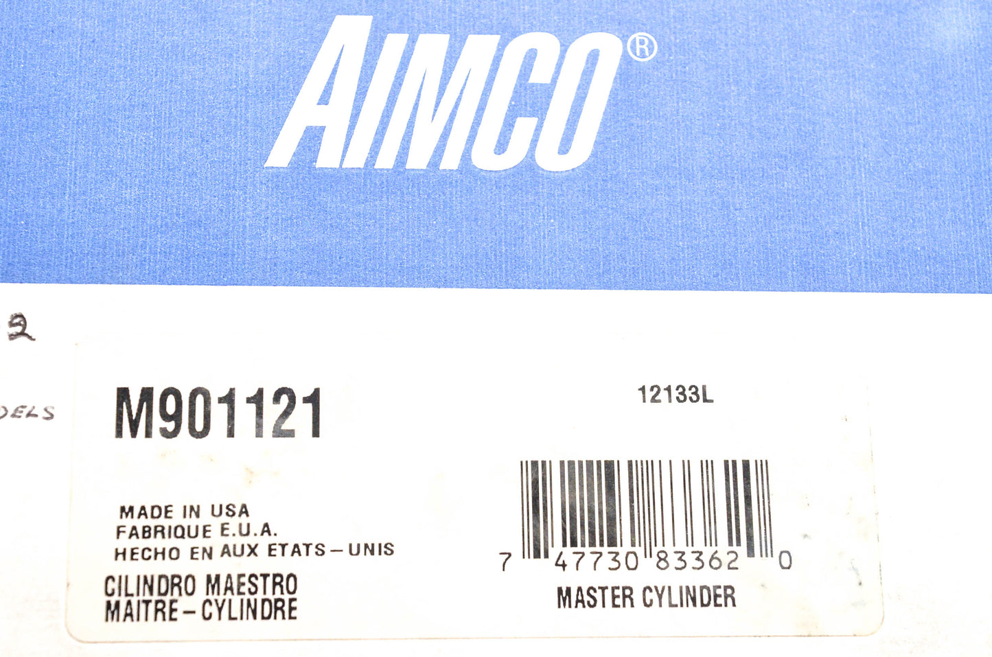 Aimco M901121 Master Cylinder Assembly NOS