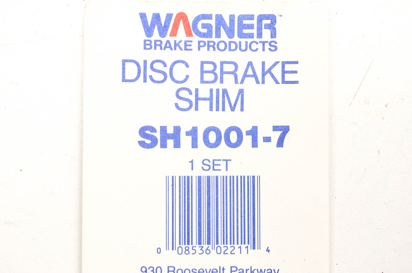 Wagner SH1001-7 Disc Brake Shim Kit NOS