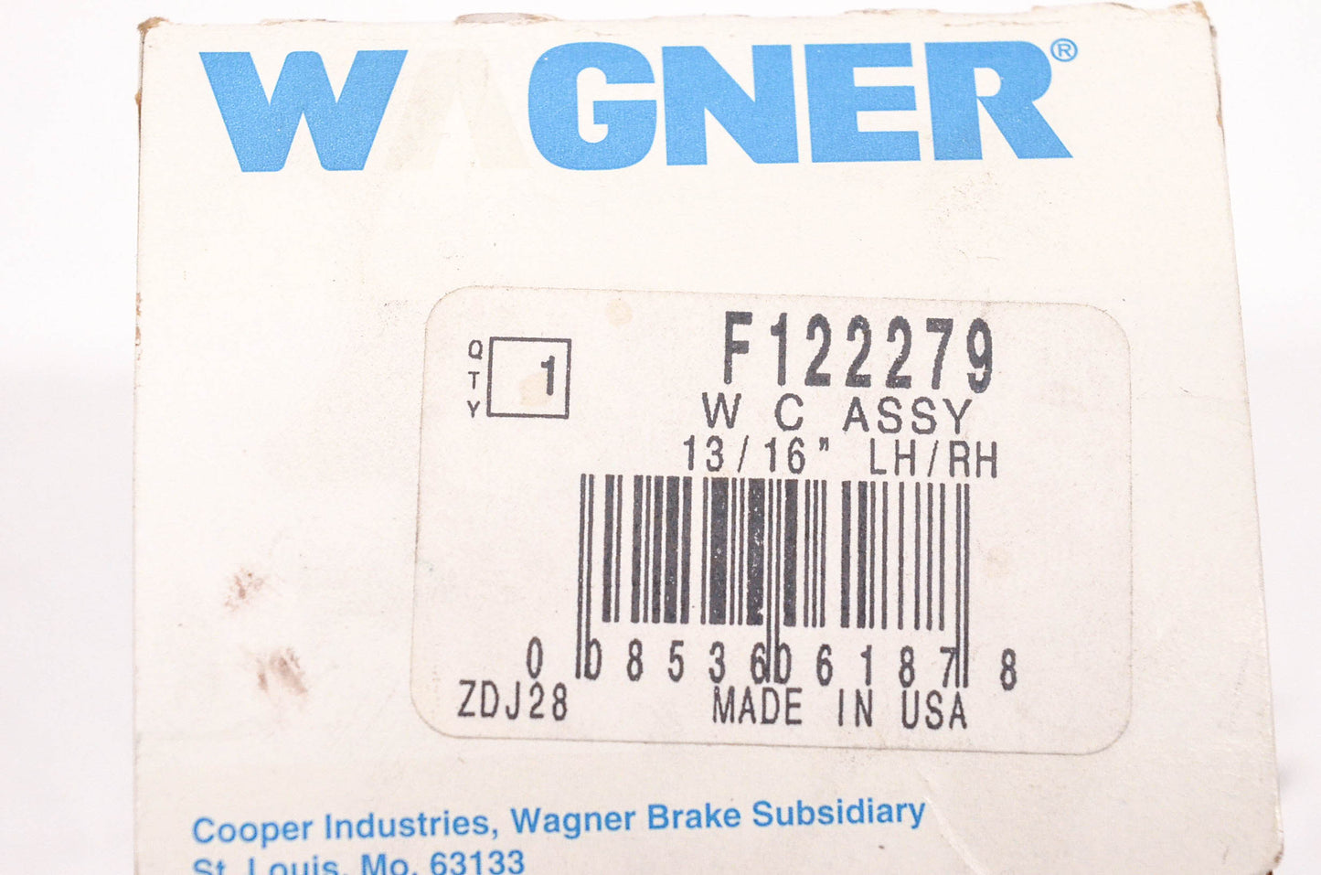 Wagner F122279, FD-112973 Wheel Cylinder Assembly NOS