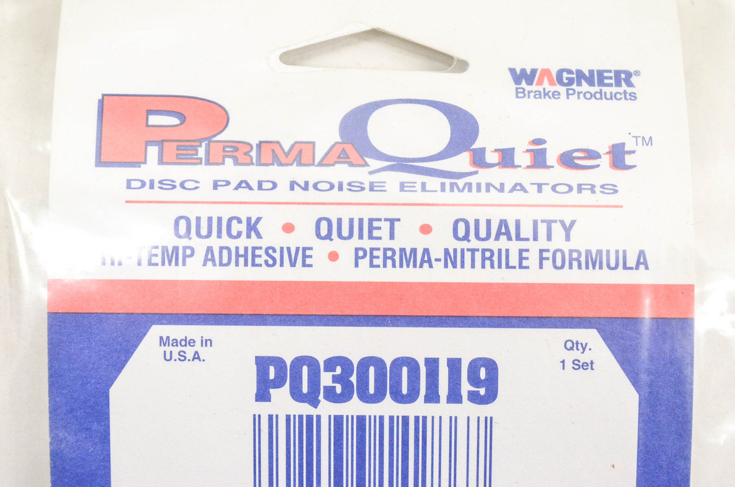Wagner PQ300119 Perma Quiet Disc Brake Shim Kit NOS