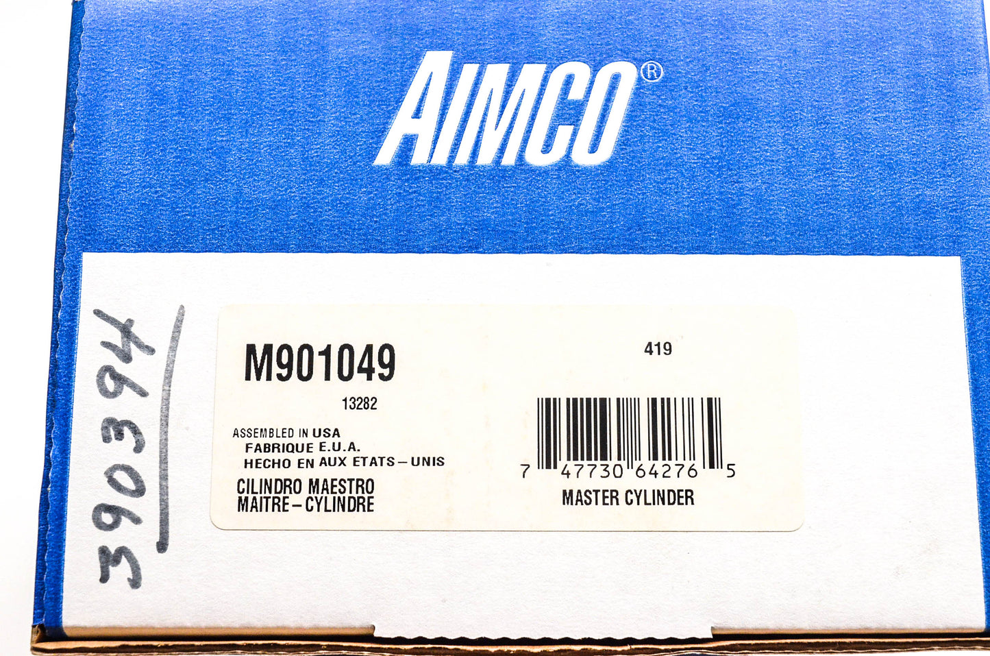 Aimco M901049, 13282, 390394 Master Cylinder Assembly NOS