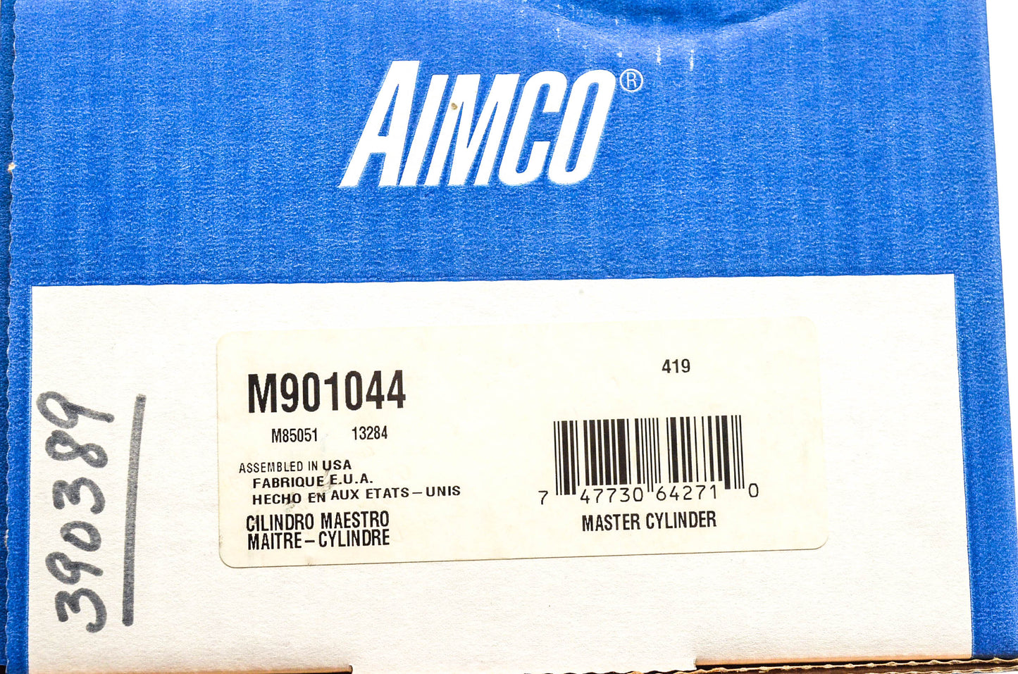 Aimco M901044, M85051, 13284 Master Cylinder Assembly NOS