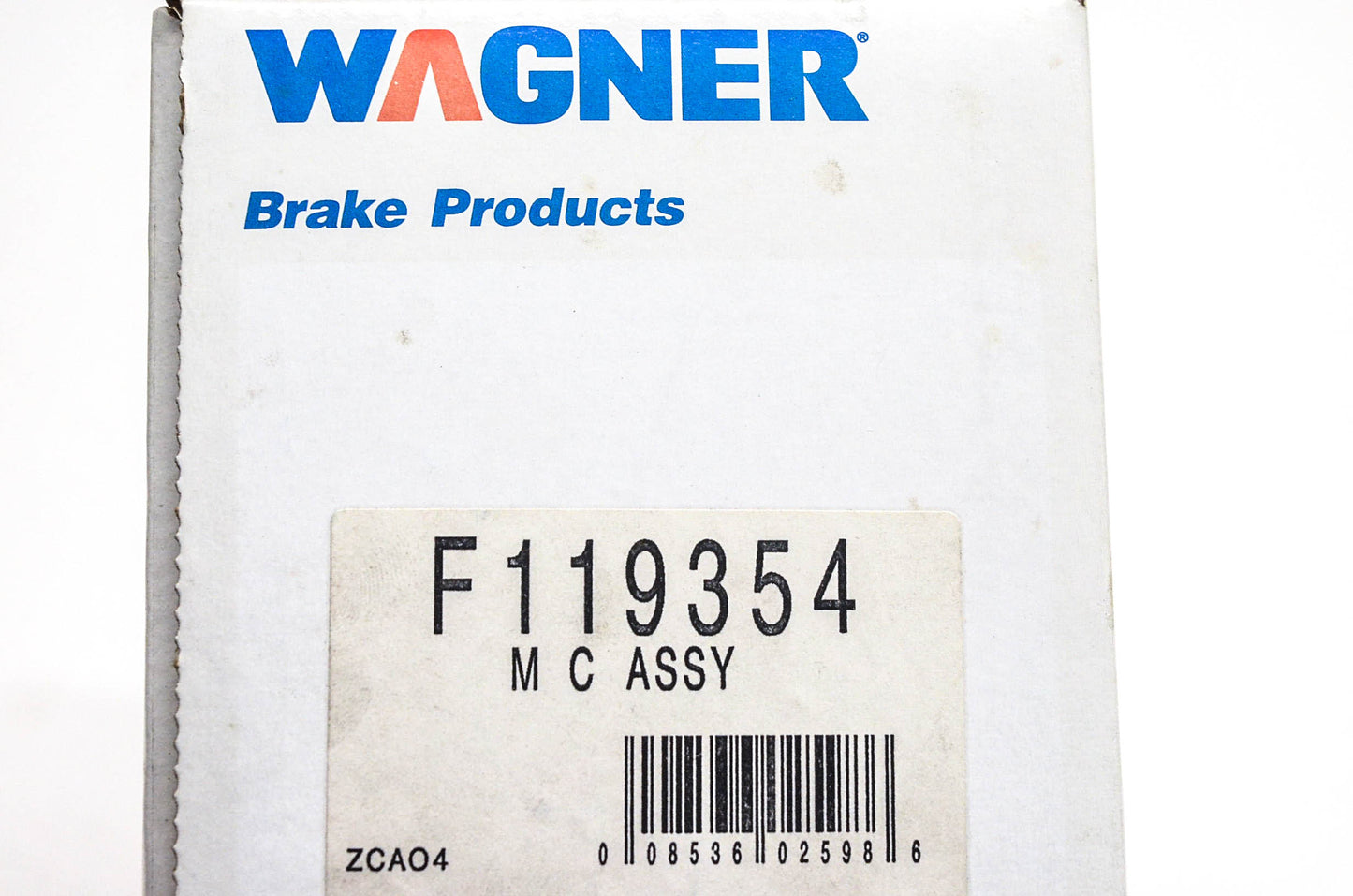 Wagner F119354 Master Cylinder Assembly NOS