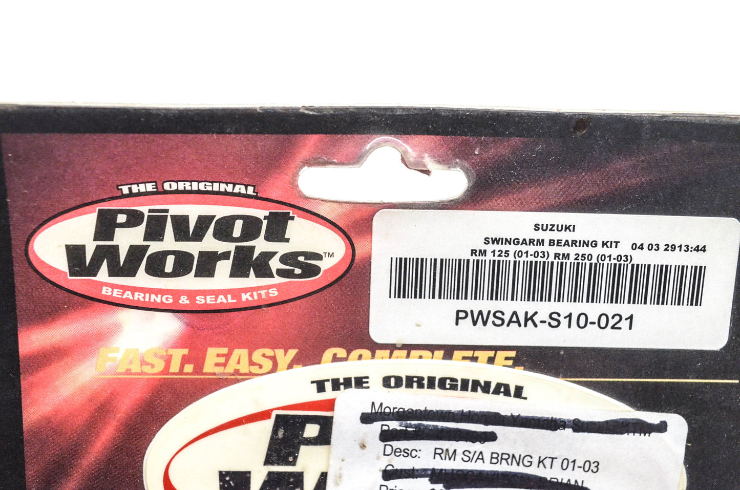 Pivot Works PWSAK-S10-021 Swingarm Bearing Kit NOS