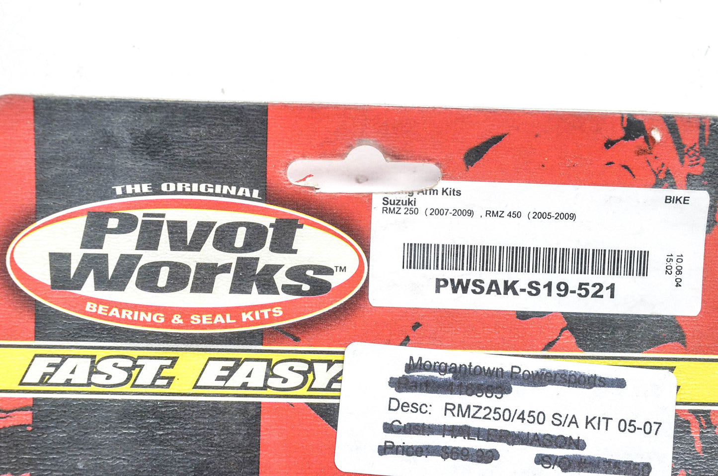 Pivot Works PWSAK-S19-521 Swingarm Bearing Kit NOS