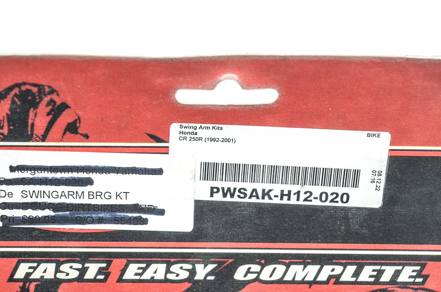 Pivot Works PWSAK-H12-020 Swingarm Bearing Kit NOS