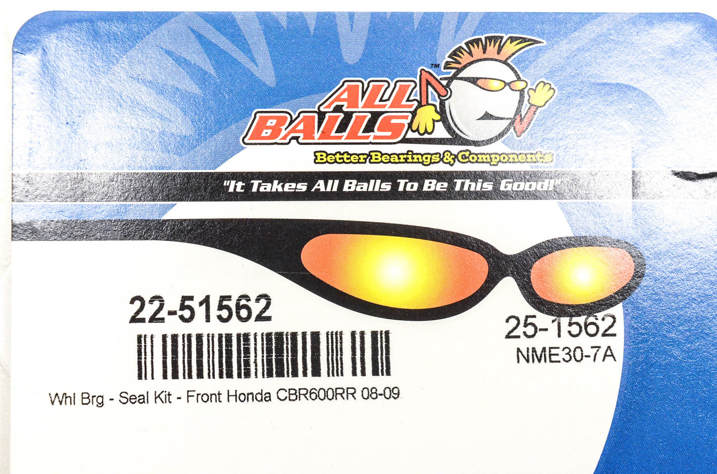 All Balls 22-51562, 25-1562 Wheel Bearing Seal Kit NOS