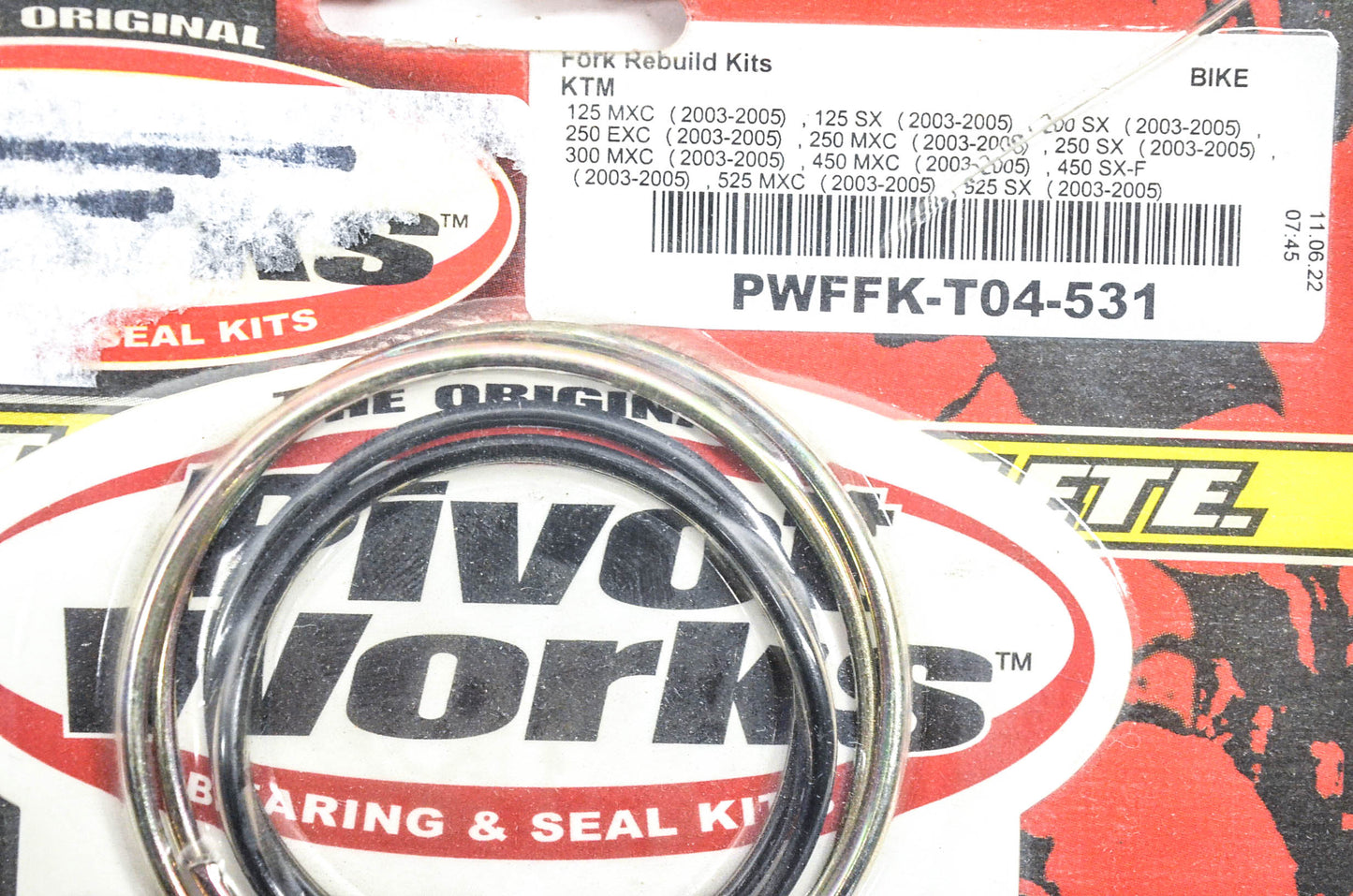 Pivot Works PWFFK-T04-531 Fork Rebuild Kit NOS