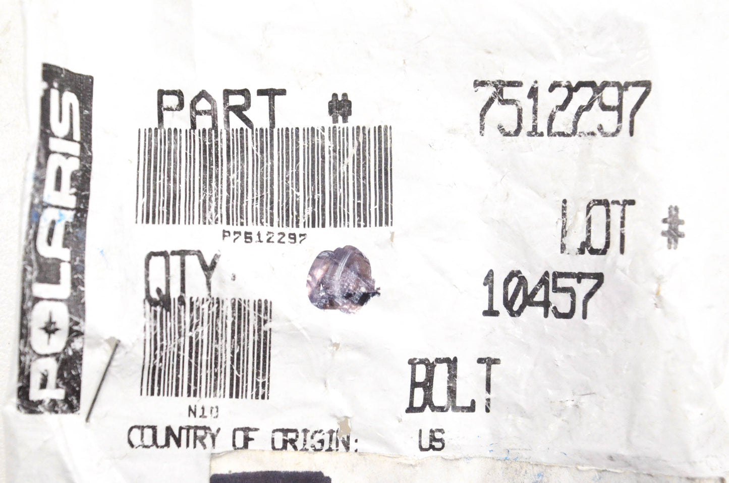 New OEM Polaris 7512297 Bolts Qty 3 NOS