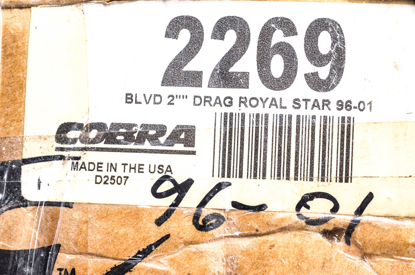 Cobra 2269 Muffler Pipe Kit NOS