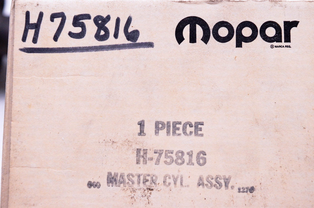 Mopar H-75816, H75816, FD-80558 Wagner Tandem Master Cylinder NOS