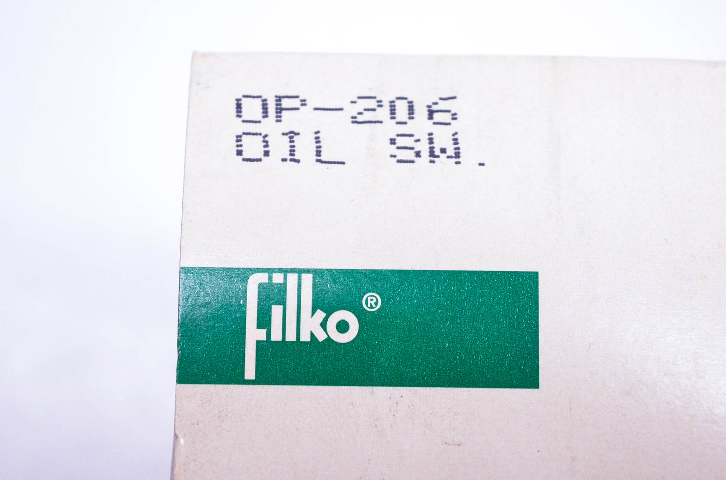 Filko OP-206 Oil Pressure Switch NOS