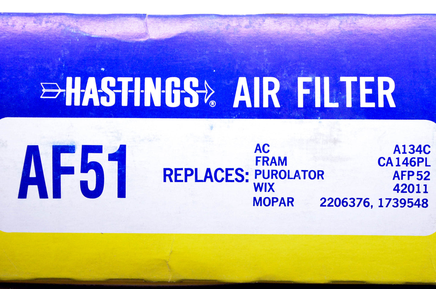 Hastings AF51 Air Filter NOS