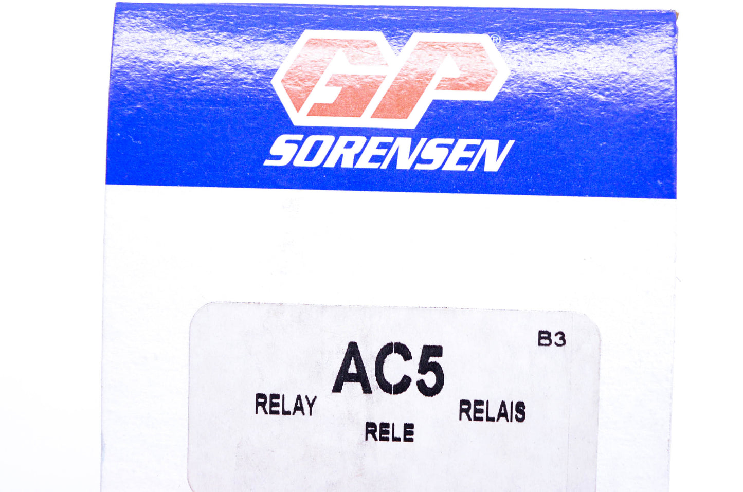 GP Sorensen AC5, AC-5 Relay NOS