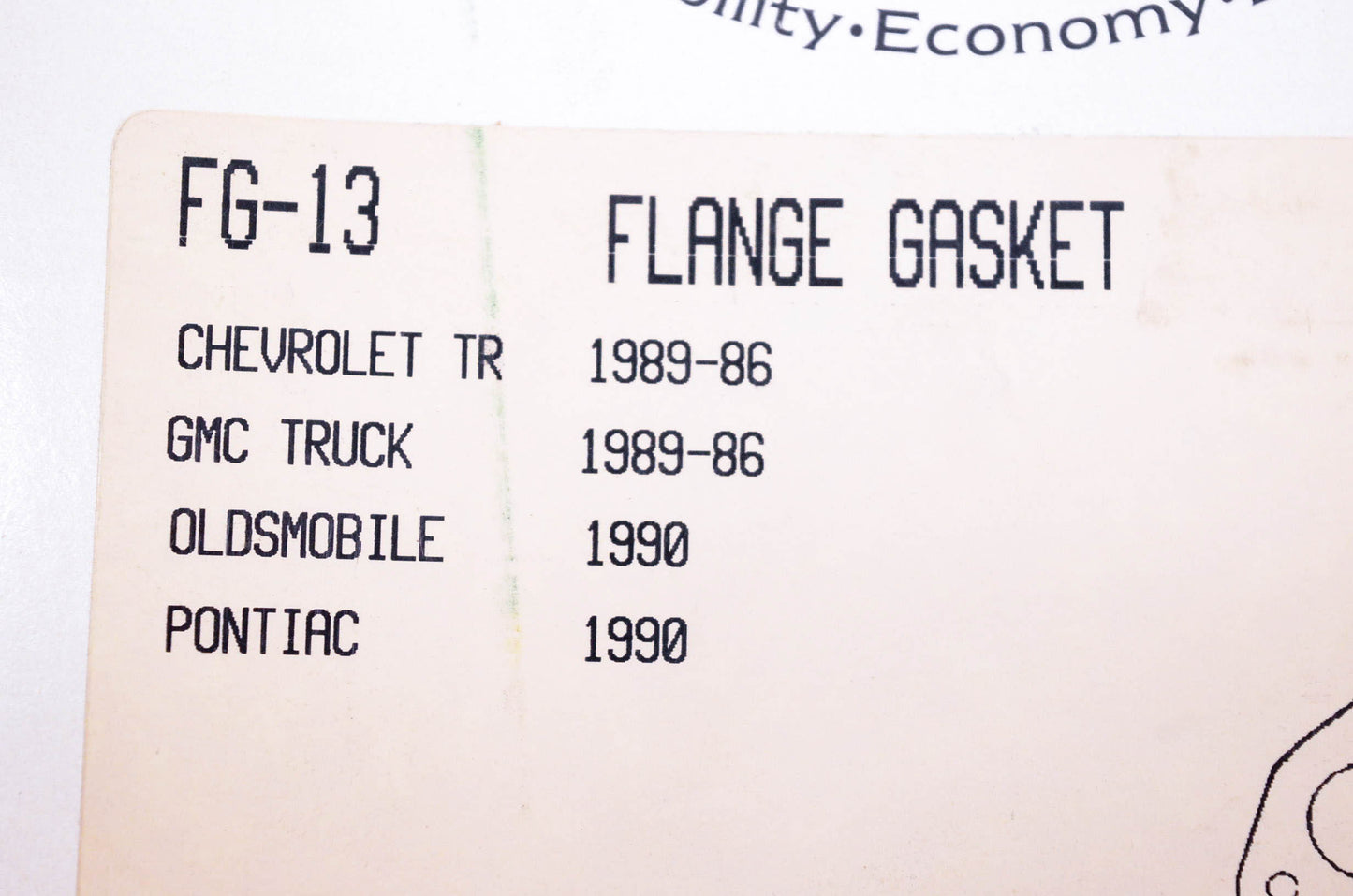Filko FG-13, 800-1023G Flange Gasket NOS