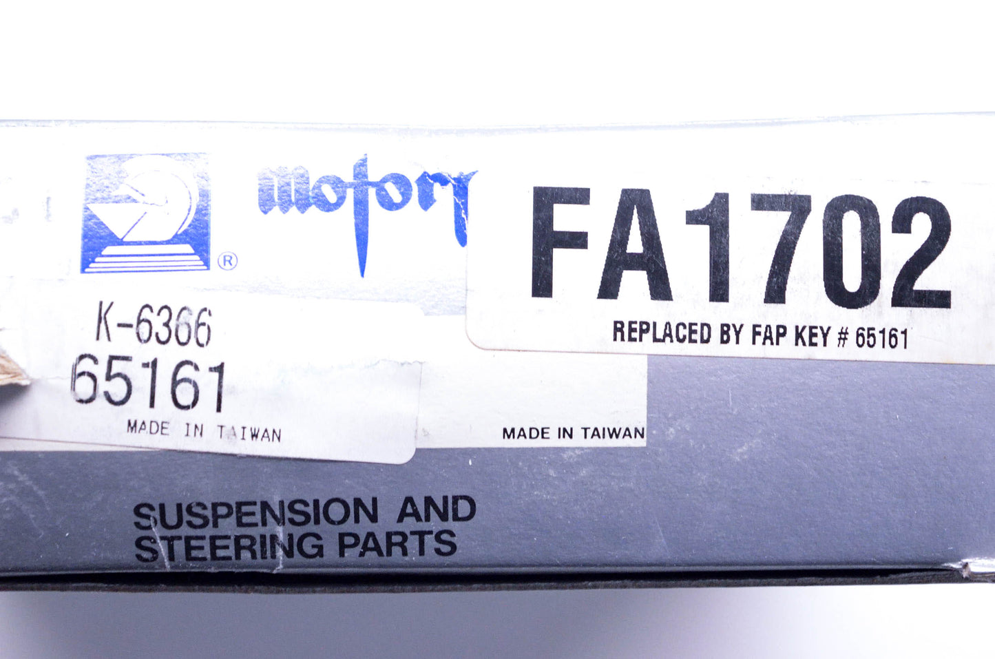 Motorpro FA1702, K-6366, 65161 Idler Arm Kit NOS