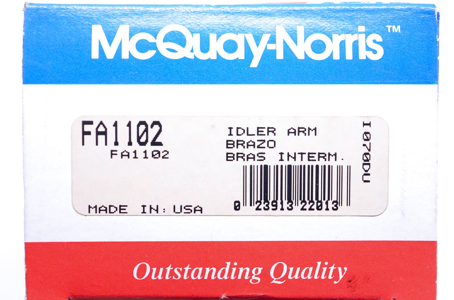 McQuay-Norris FA1102, FA-1102 Pitman Steering Arm Kit NOS