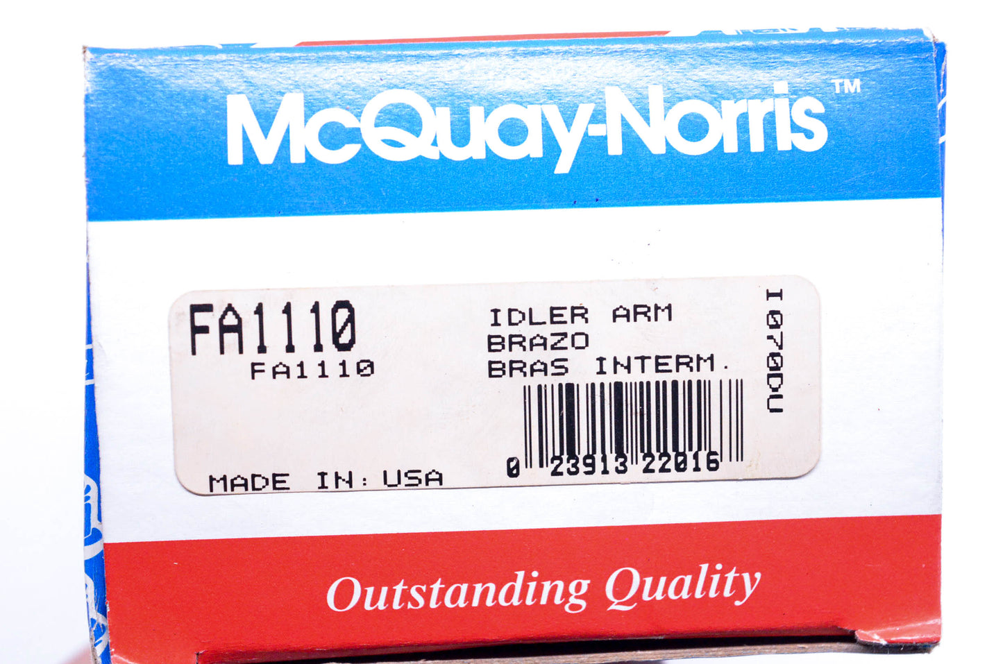McQuay-Norris FA1110, FA-1110 Pitman Steering Arm NOS