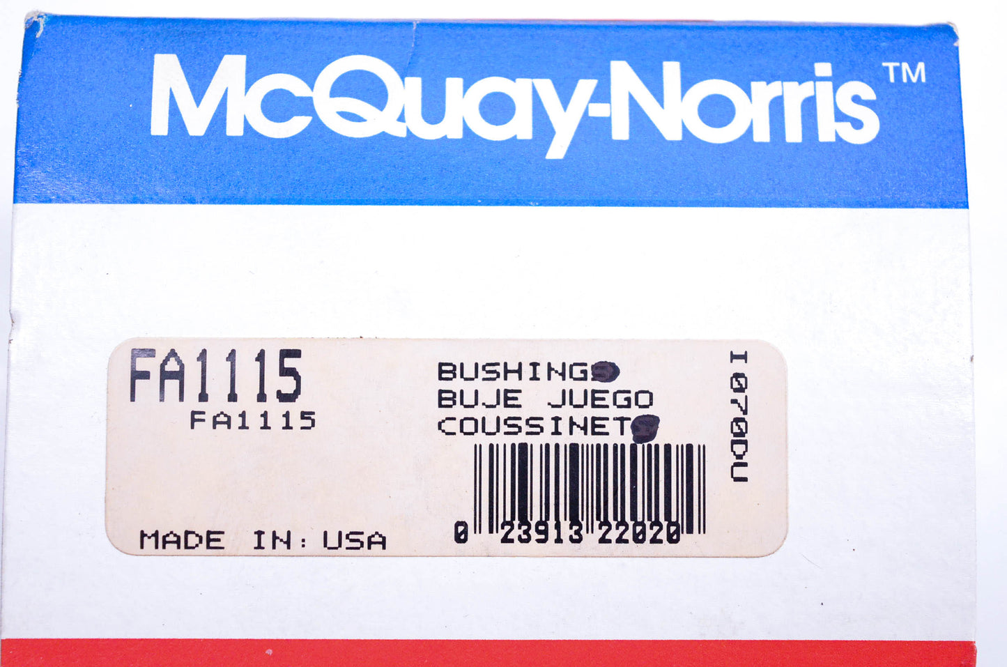 McQuay-Norris FA1115 Bushing NOS