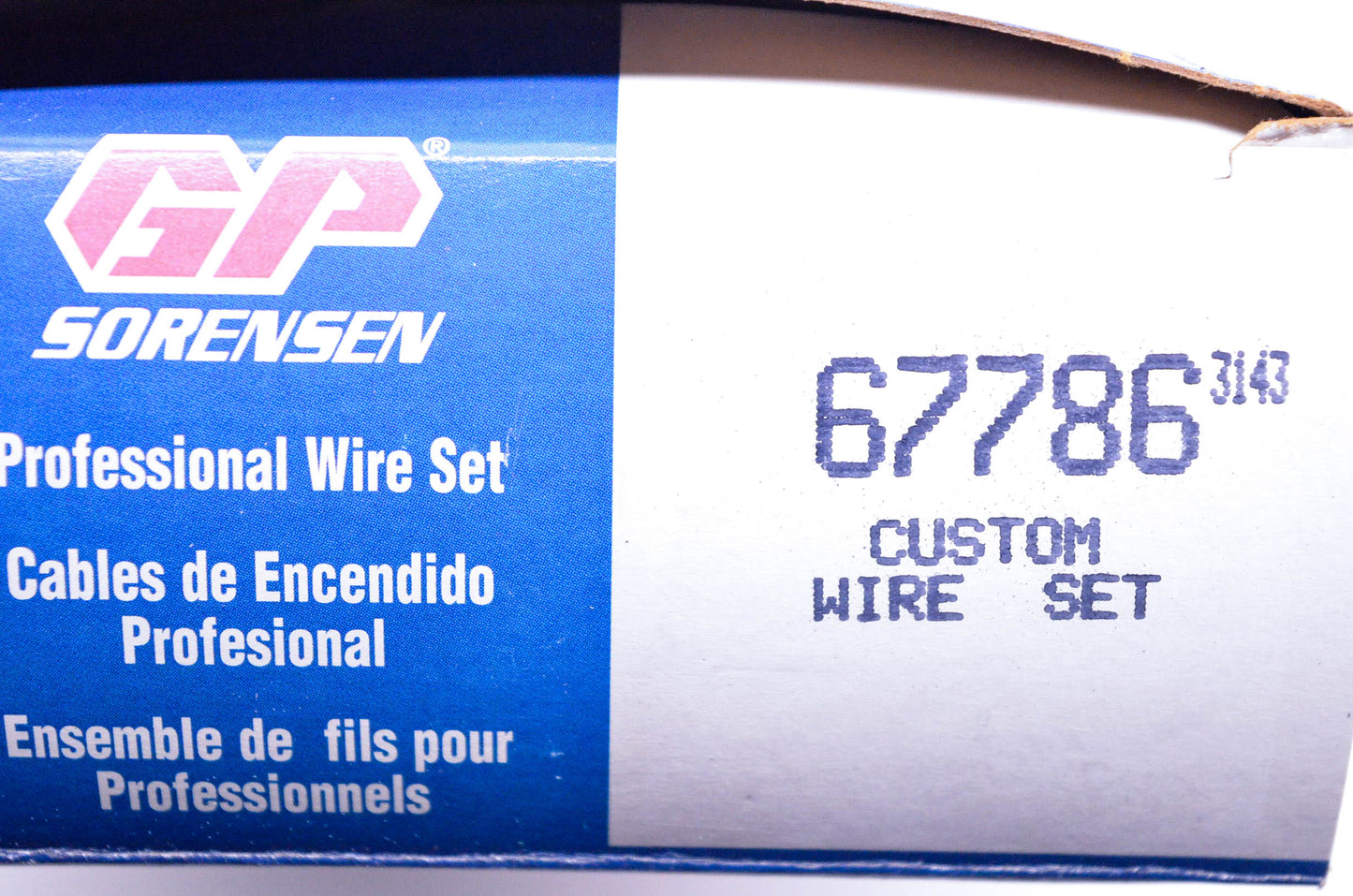 GP Sorensen 67786 Custom Spark Plug Wire Kit NOS