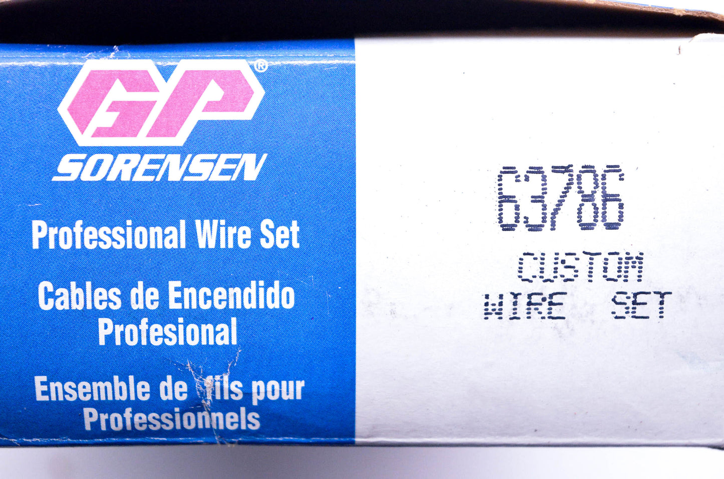 GP Sorensen 63786 Custom Spark Plug Wire Kit NOS