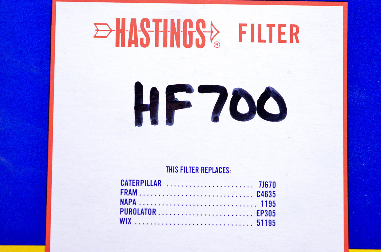 Hastings HF700, HF-700 Hydraulic Filter NOS