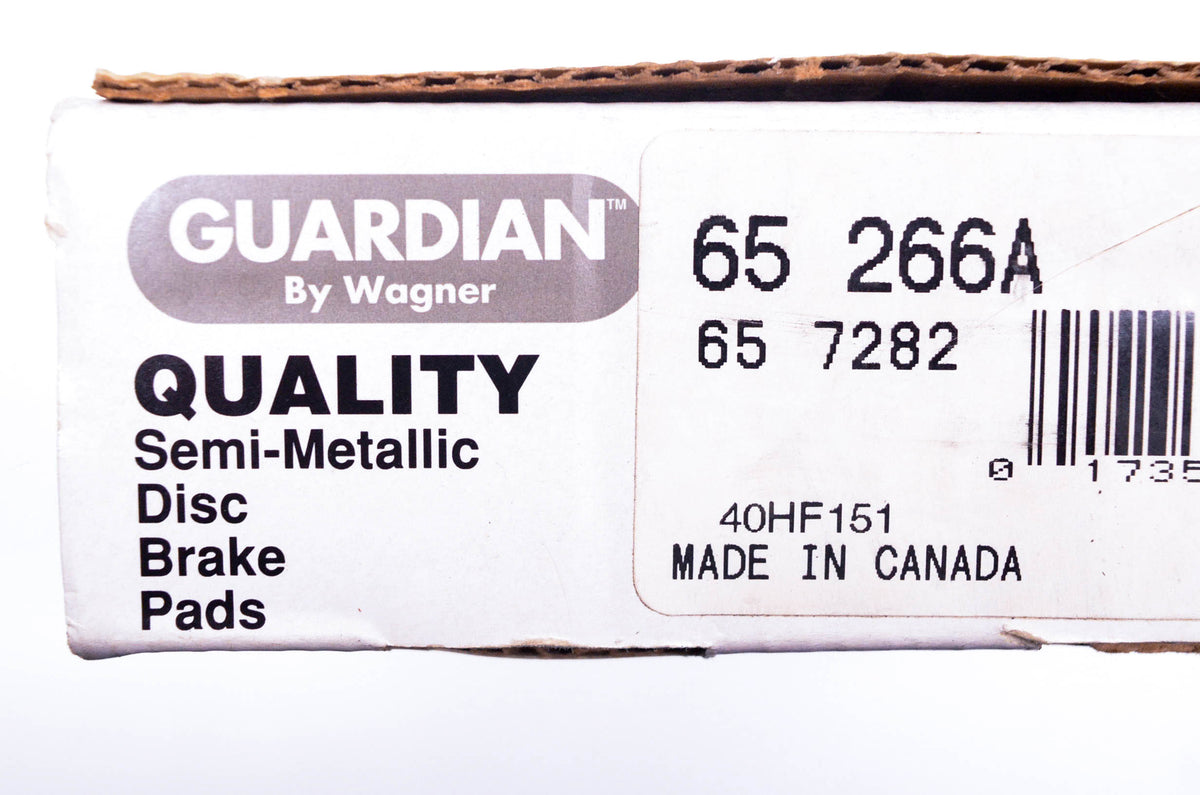 Wagner 65 266A, 65 7282, 65-266A Guardian Semi Metallic Disc Brake Pad Kit NOS
