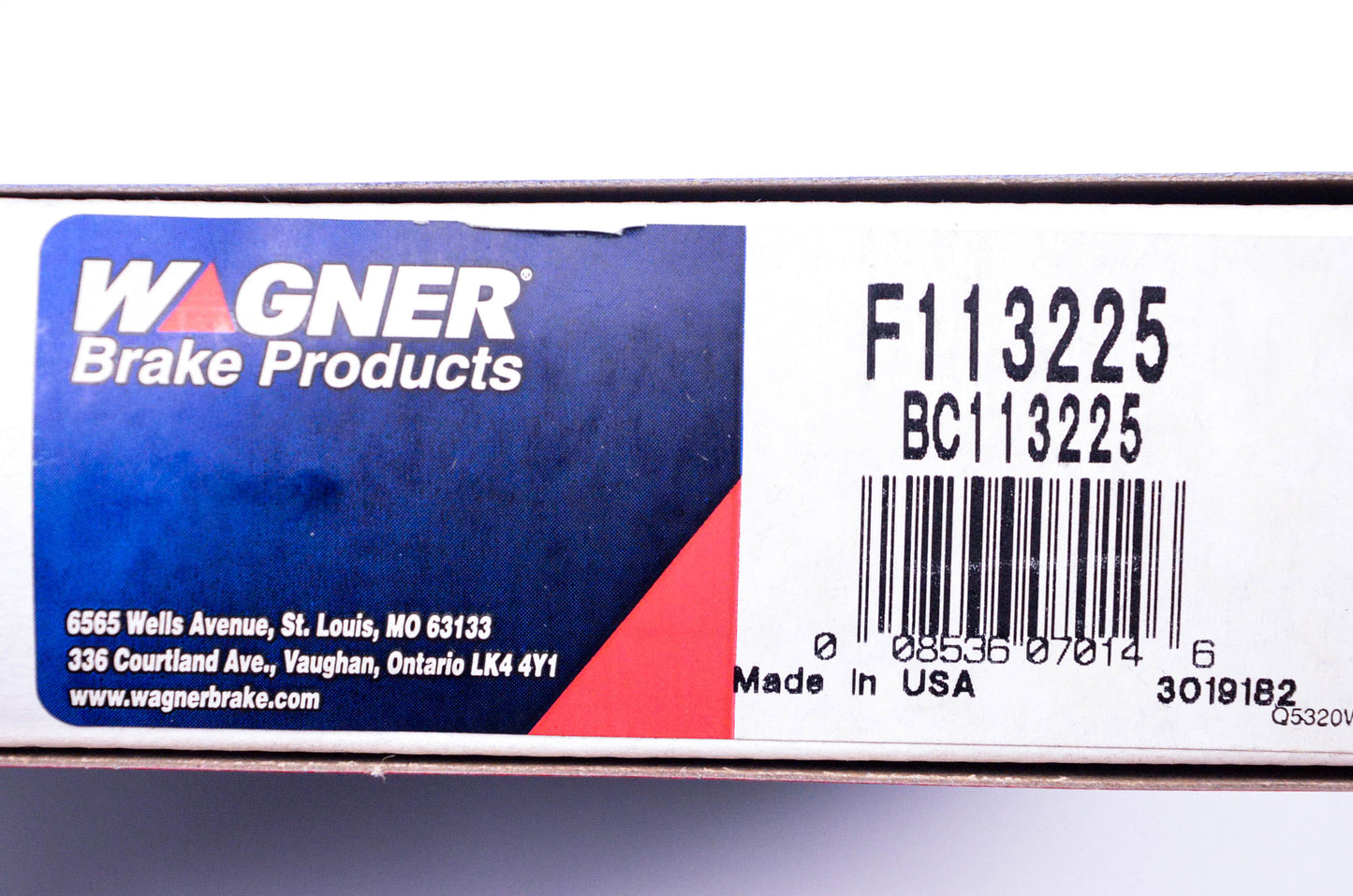 Wagner F113225, BC113225 Brake Cable NOS