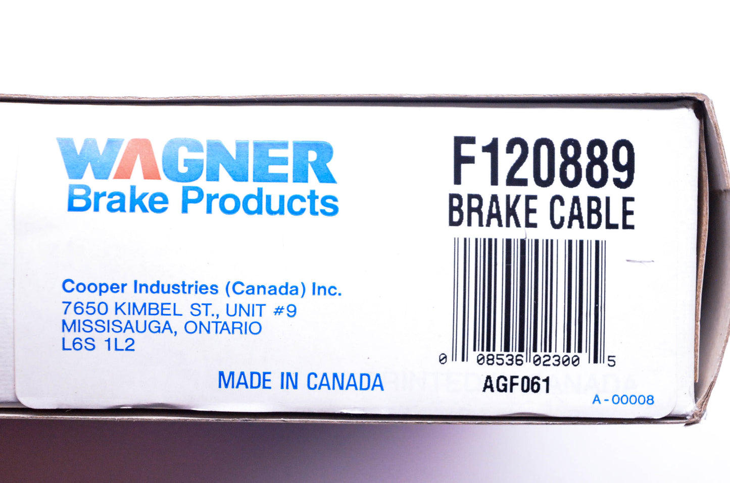 Wagner F120889 Brake Cable NOS