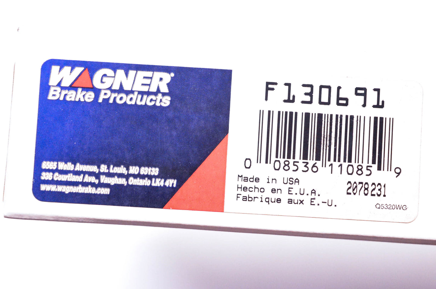 Wagner F130691 Brake Cable NOS