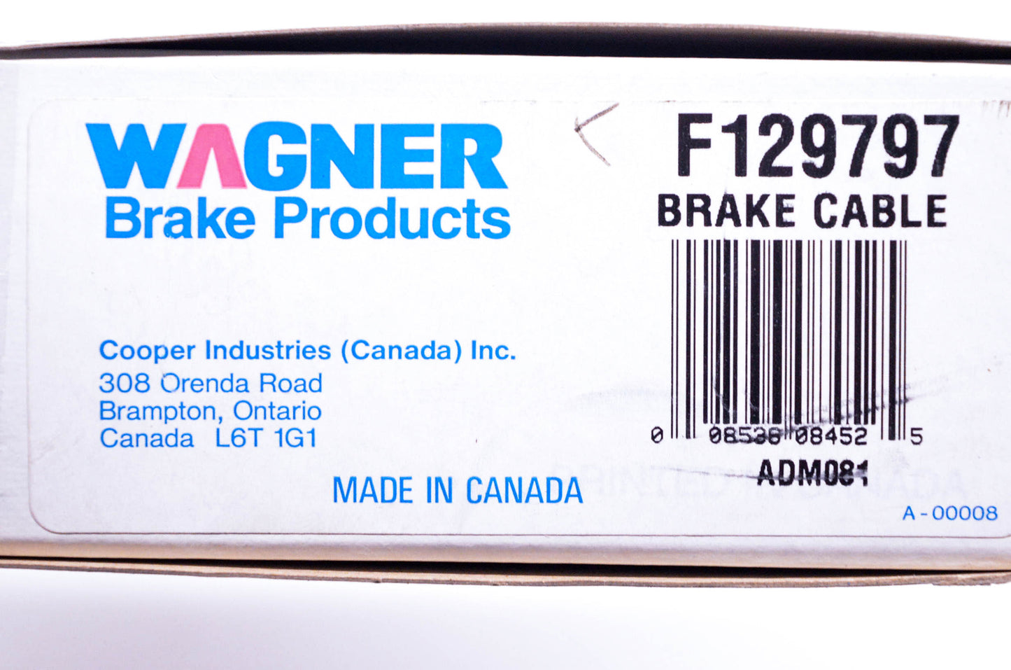 Wagner F129797 Brake Cable Kit NOS