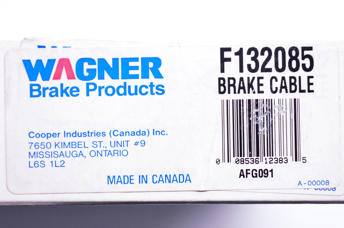 Wagner F132085 Brake Cable NOS