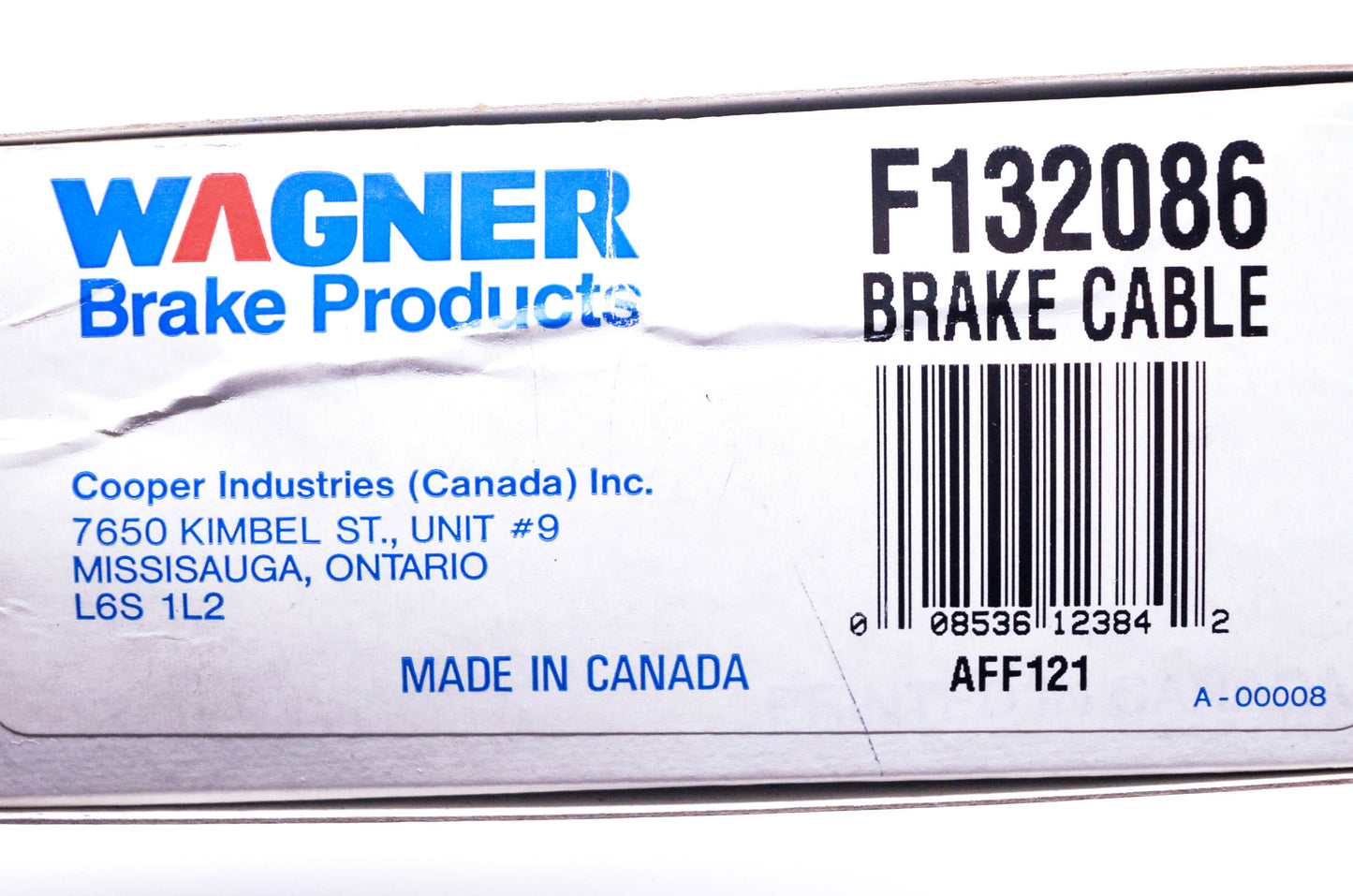 Wagner F132086 Brake Cable NOS