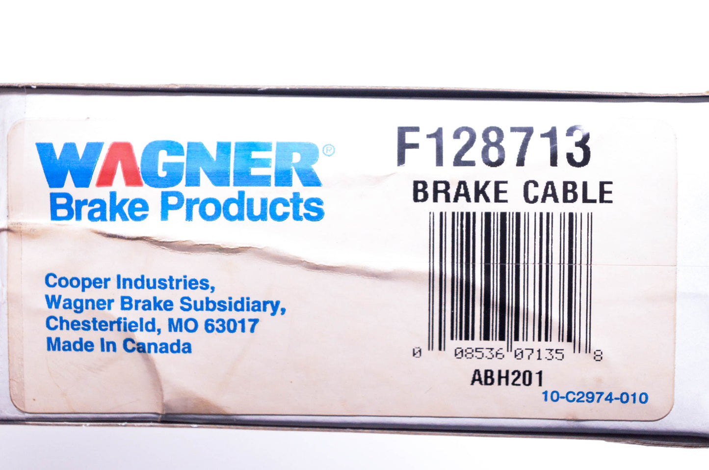 Wagner F128713 Brake Cable Kit NOS