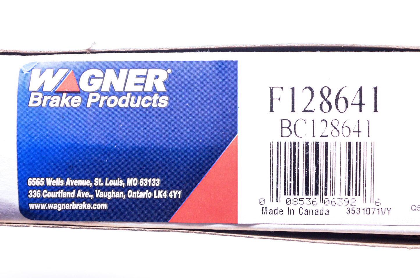 Wagner F128641 Brake Cable NOS