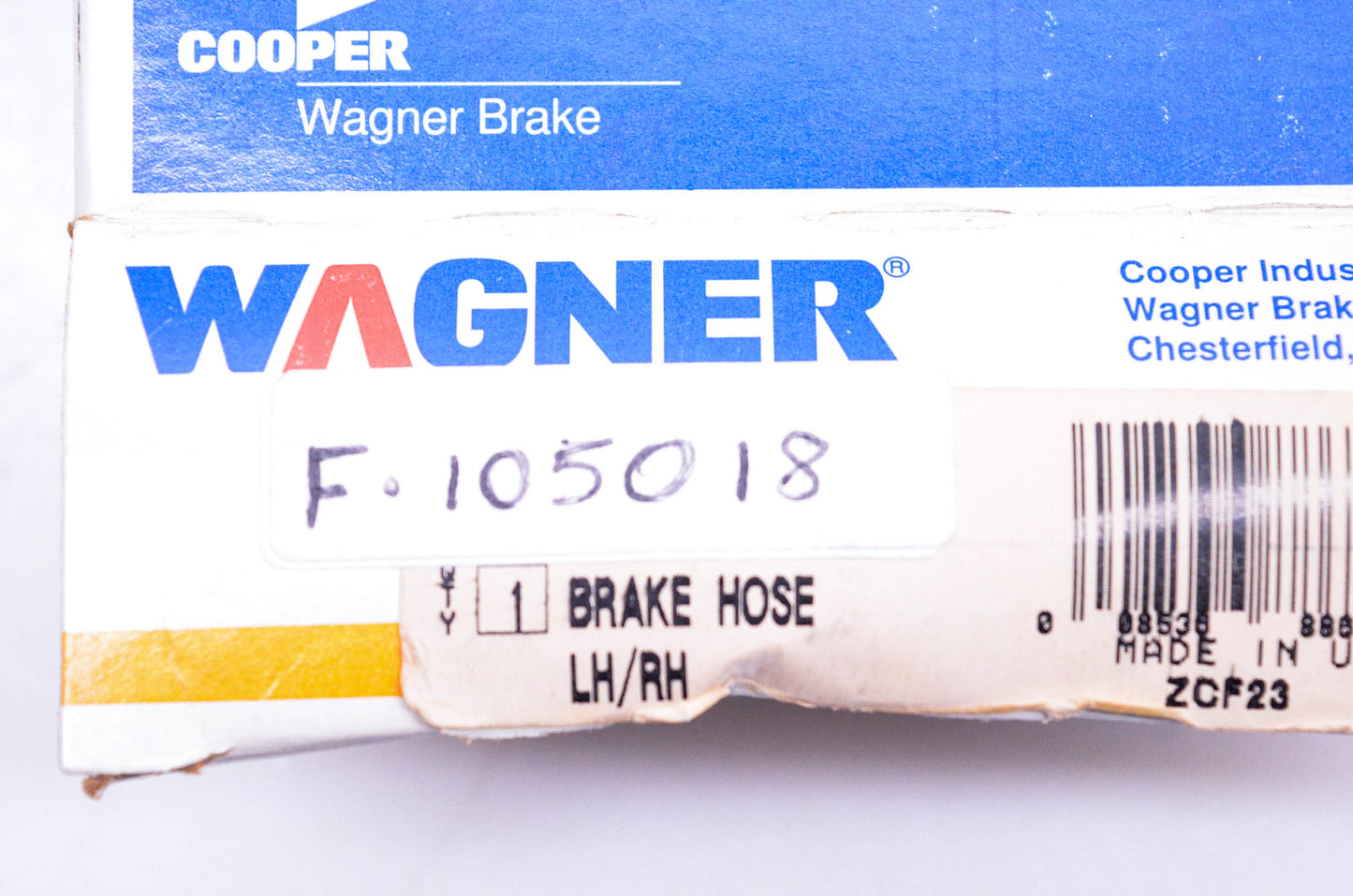 Wagner F105018 Brake Hose NOS