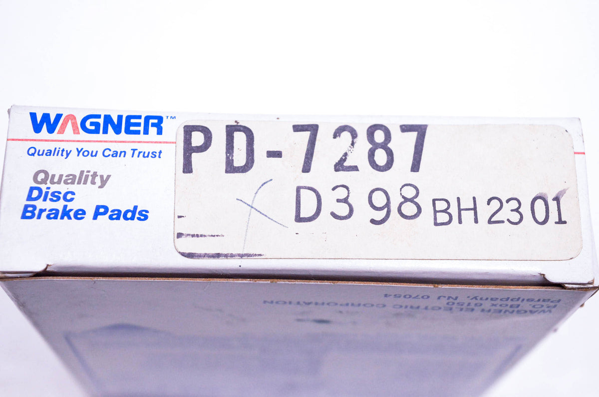 Wagner PD7287 D-398 Disc Brake Pad Kit NOS