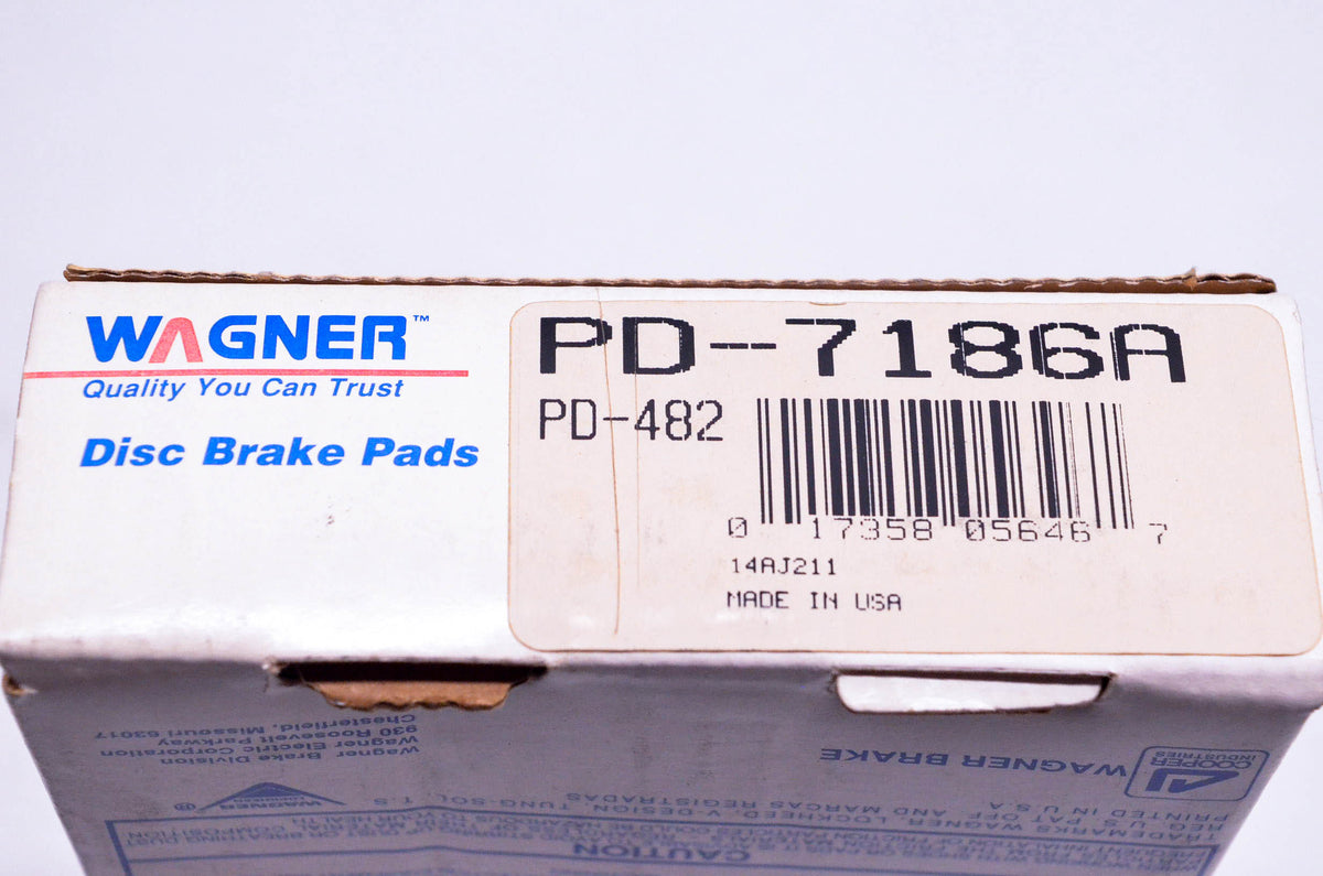 Wagner PD-7186A, PD482 Disc Brake Pad Kit NOS