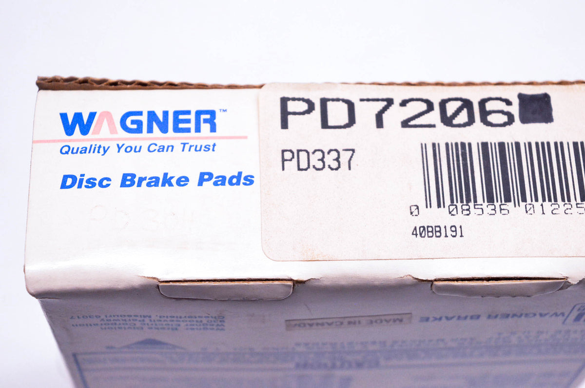 Wagner PD7206, PD337 Disc Brake Pad Kit NOS