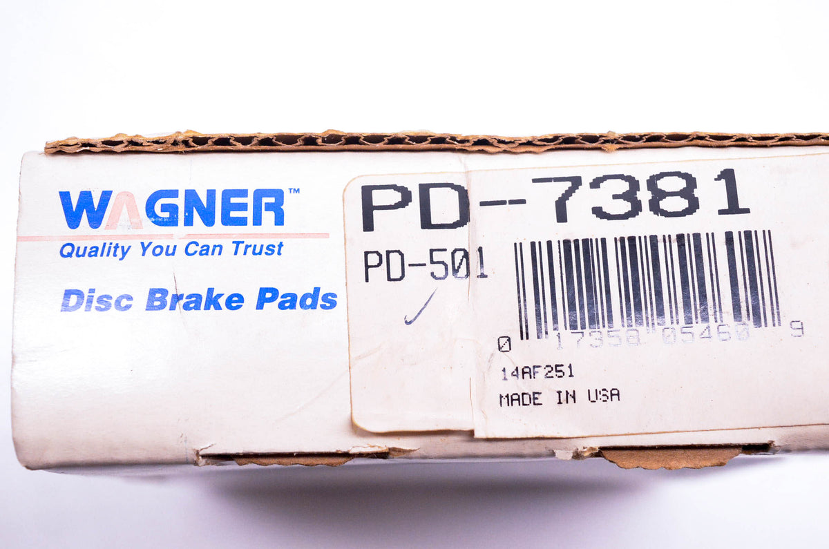 Wagner PD7381, PD501 Disc Brake Pad Kit NOS