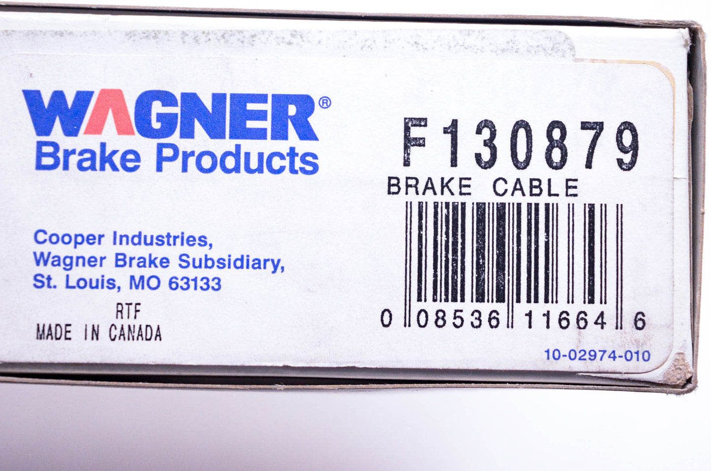 Wagner F130879 Brake Cable NOS
