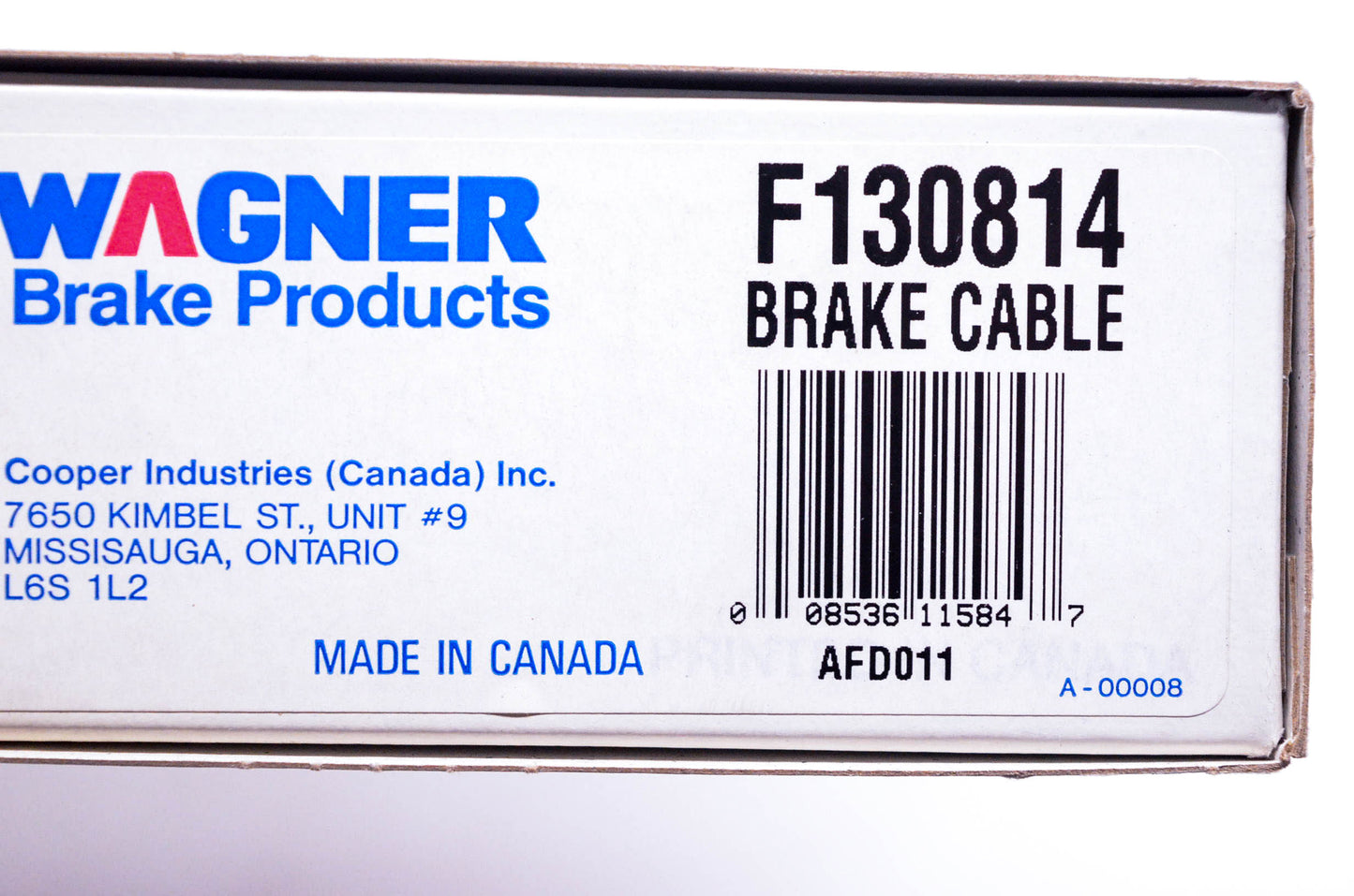 Wagner F130814 Brake Cable NOS