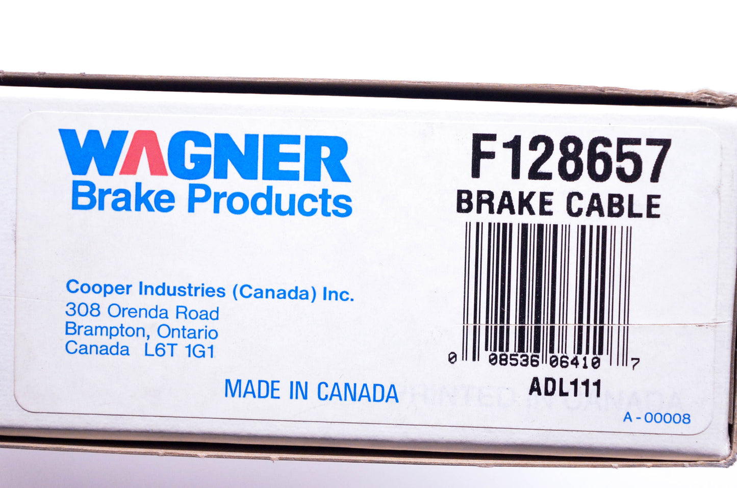 Wagner F128657 Brake Cable NOS