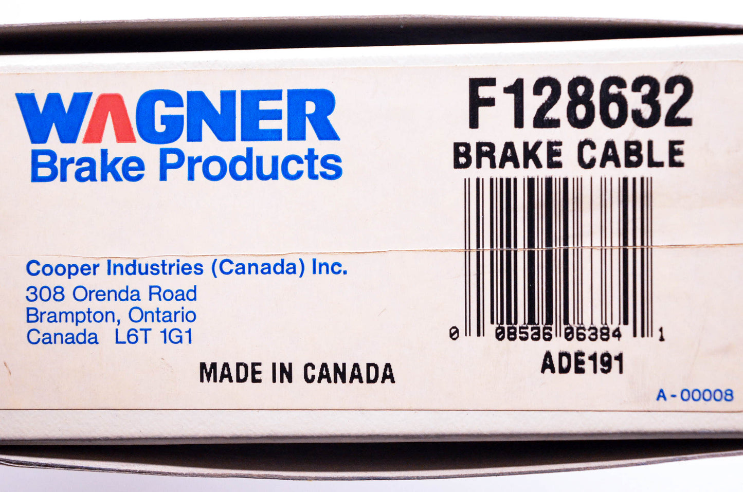 Wagner F128632 Brake Cable Kit NOS